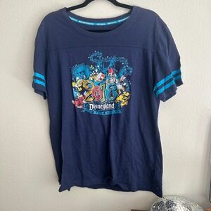 Disneyland Resort 2016 Music Magic Memories Navy Blue T-Shirt‎ XL